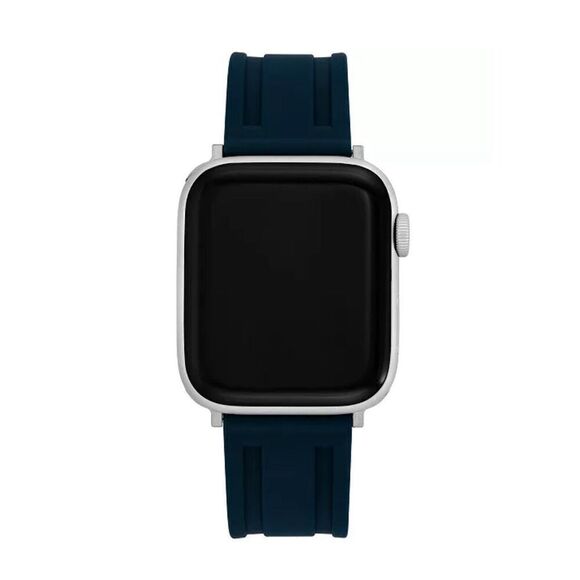 Vince Camuto Men's Blue Premium Silicone Band Compatible with 42/44/45mm Apple W - Picture 1 of 4